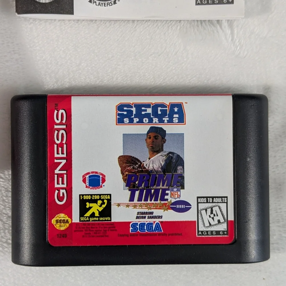 Sega Genesis Prime Time NFL (Untested)